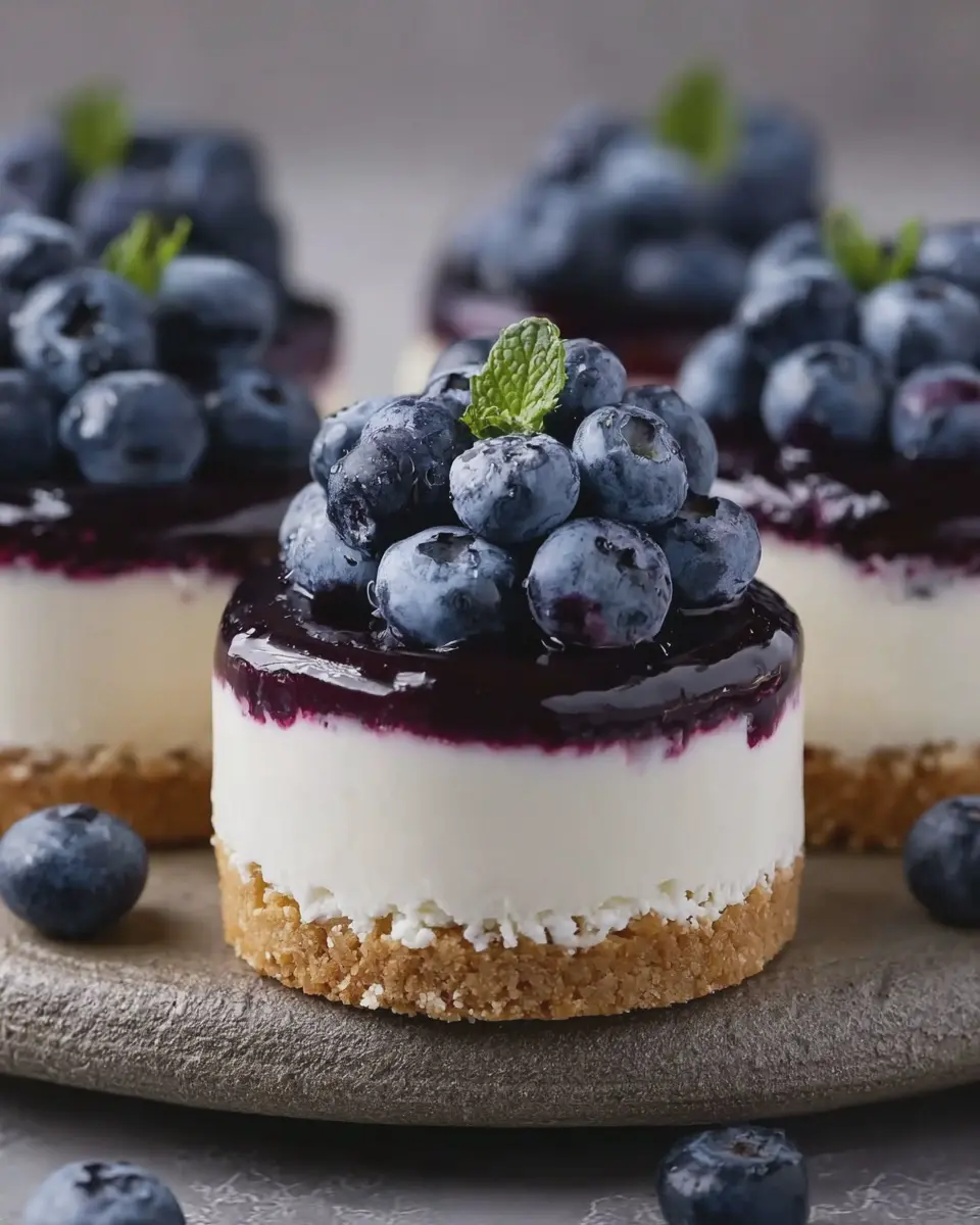 Mini Blueberry Cheesecakes: Indulgent Bites for Any Occasion