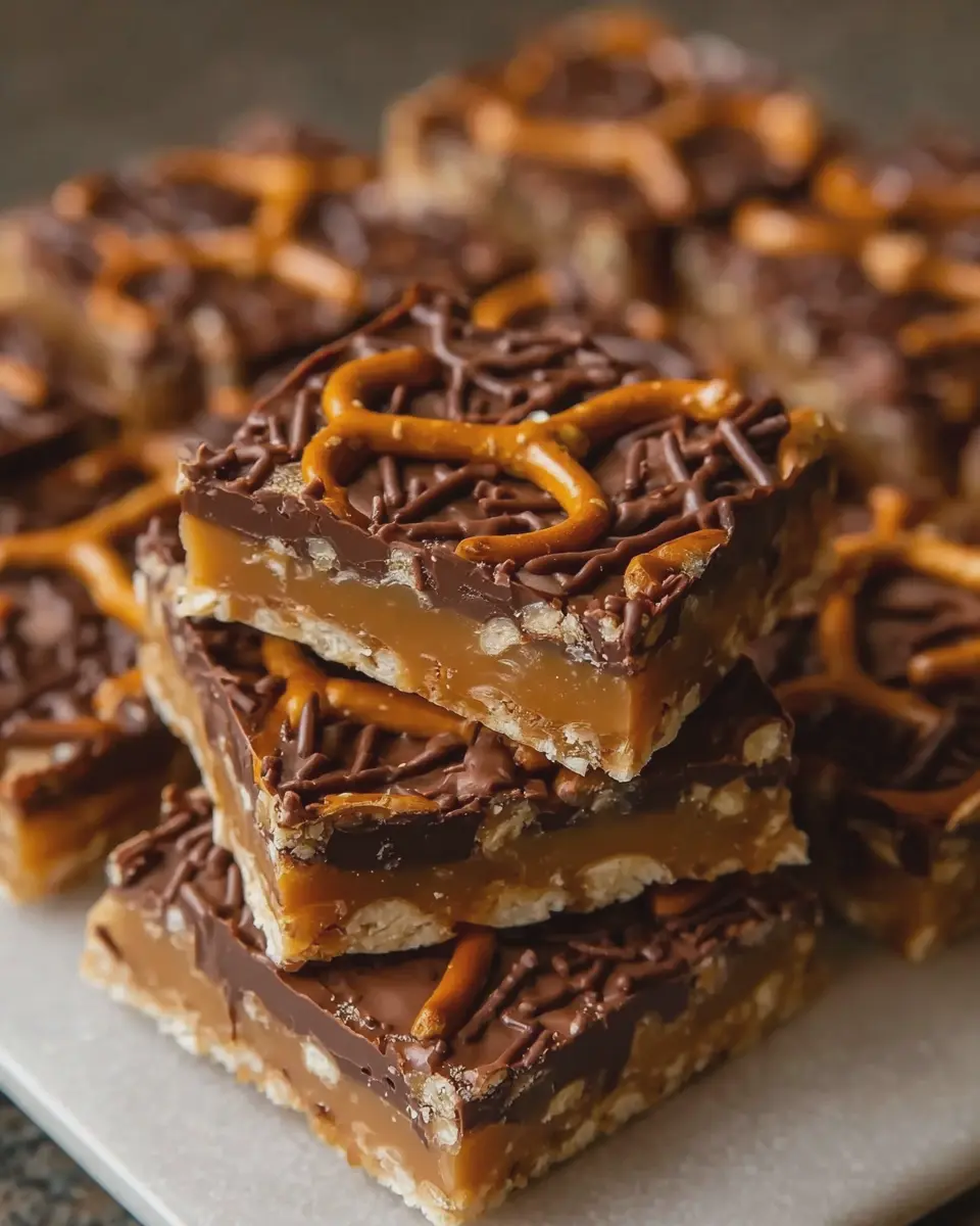 No Bake Caramel Pretzel Crack Bars: Easy Indulgence for Everyone