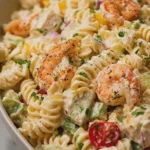 Seafood Pasta Salad (Creamy & Loaded)