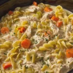 Crockpot Creamy Chicken and Noodles