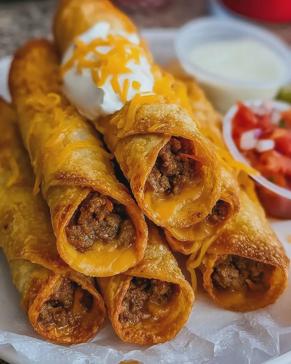 Crispy In-N-Out Taquitos: Indulgent Flavor with Turkey Bacon