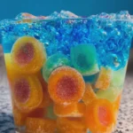 Fanta and Trolli Peachie O's Glacier