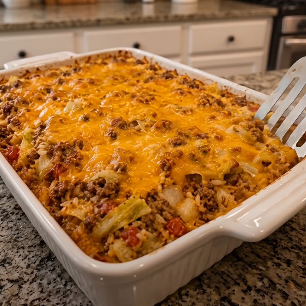 Cheesy Cabbage Beef Casserole: Easy Comfort Food for Everyone