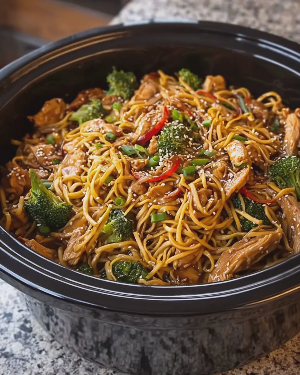 Crockpot Chicken Teriyaki Noodles: Easy Flavorful Comfort Food