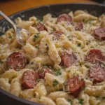 Smoked Sausage Alfredo Pasta