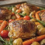 Roasted Chicken Thighs and Vegetables