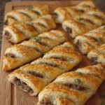 Oven Baked 4 Ingredient Beef Puff Pastry Twists