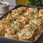 Creamy Garlic Parmesan Shrimp Roll Ups