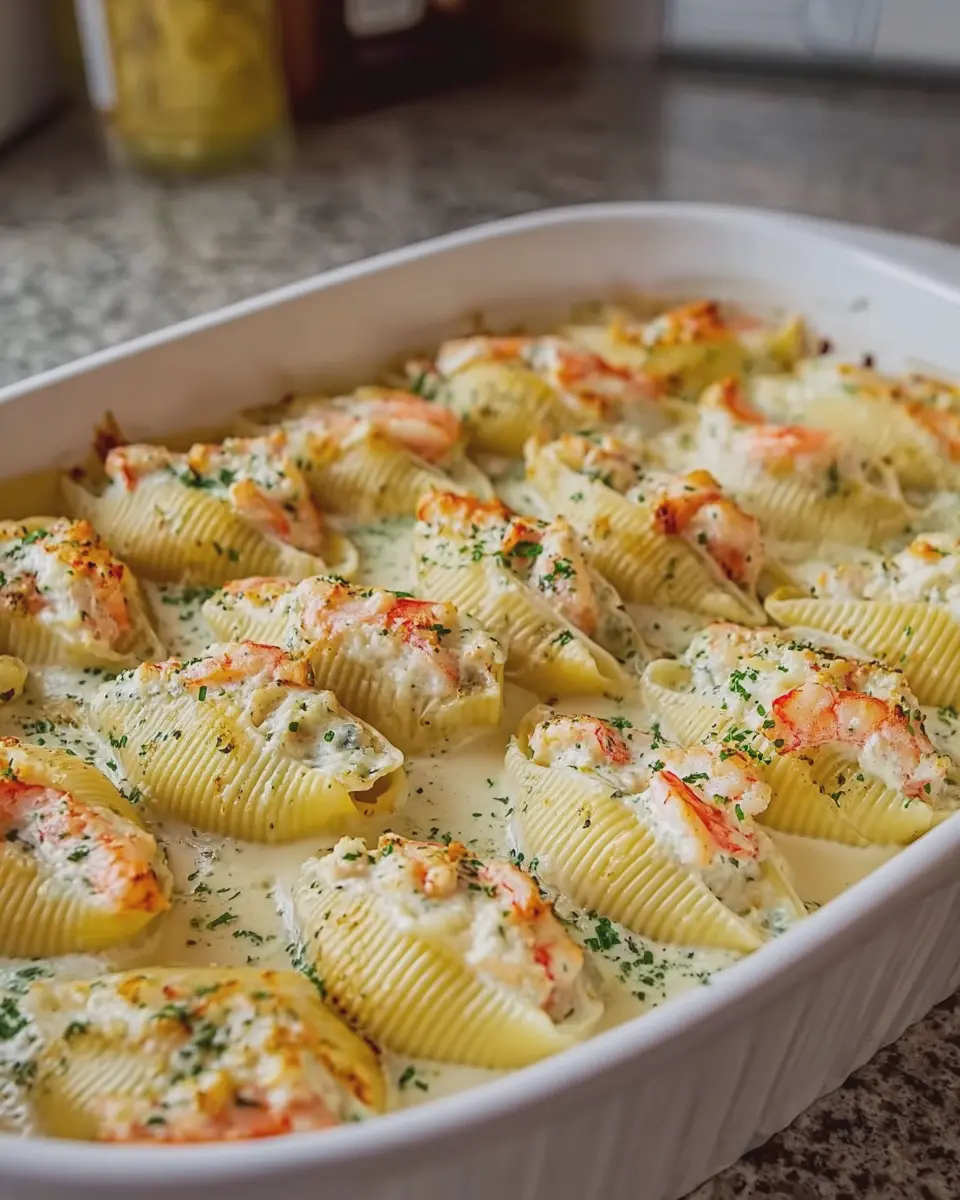 Creamy Shrimp Stuffed Shells: Indulgent Homemade Delight