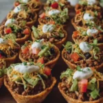 Beef Taco Cups