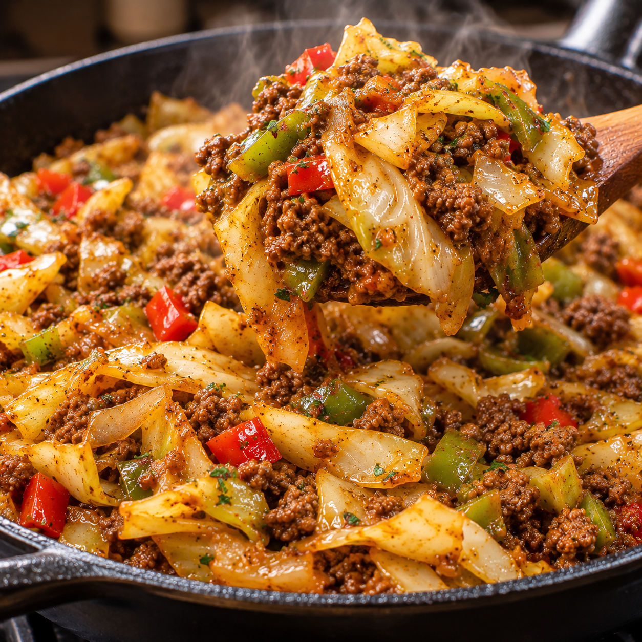 Filthy Dirty Cabbage: Indulgent Recipe with Turkey Bacon Delight