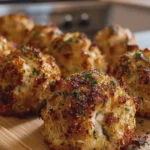 Crispy Garlic Butter Crab Bombs