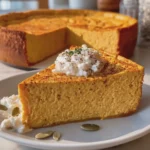 Creamy Crustless Pumpkin Cottage Cheese Pie