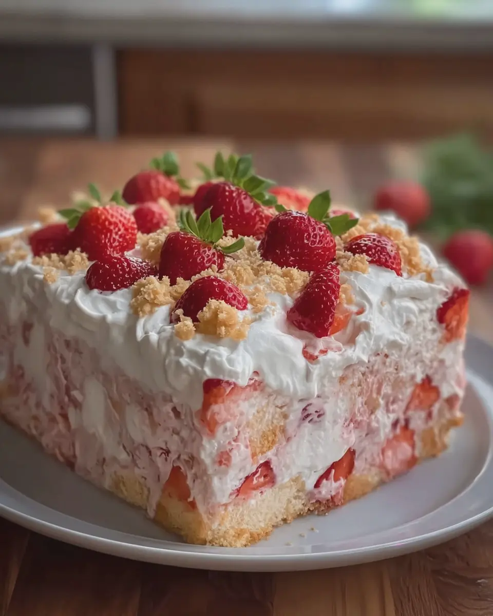 Strawberry Angel Food Cake Delight: A Light and Indulgent Treat