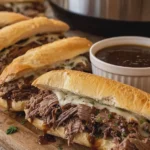 Slow Cooker French Dip Sandwiches