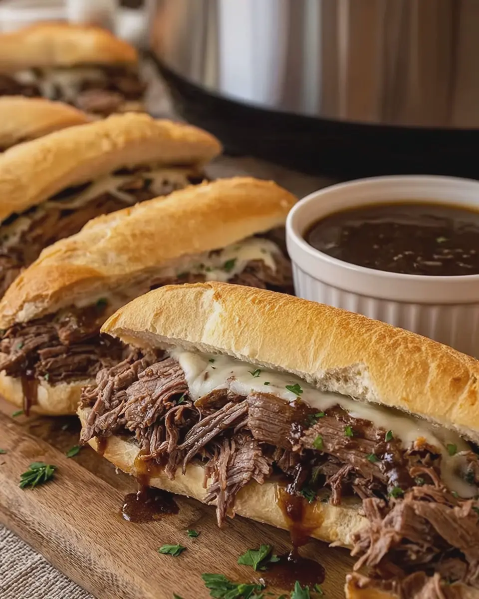 Slow Cooker French Dip Sandwiches: Juicy Beef Delight at Home