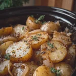 Crockpot Potatoes and Onions