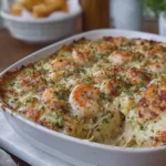Garlic Parmesan Shrimp Bake