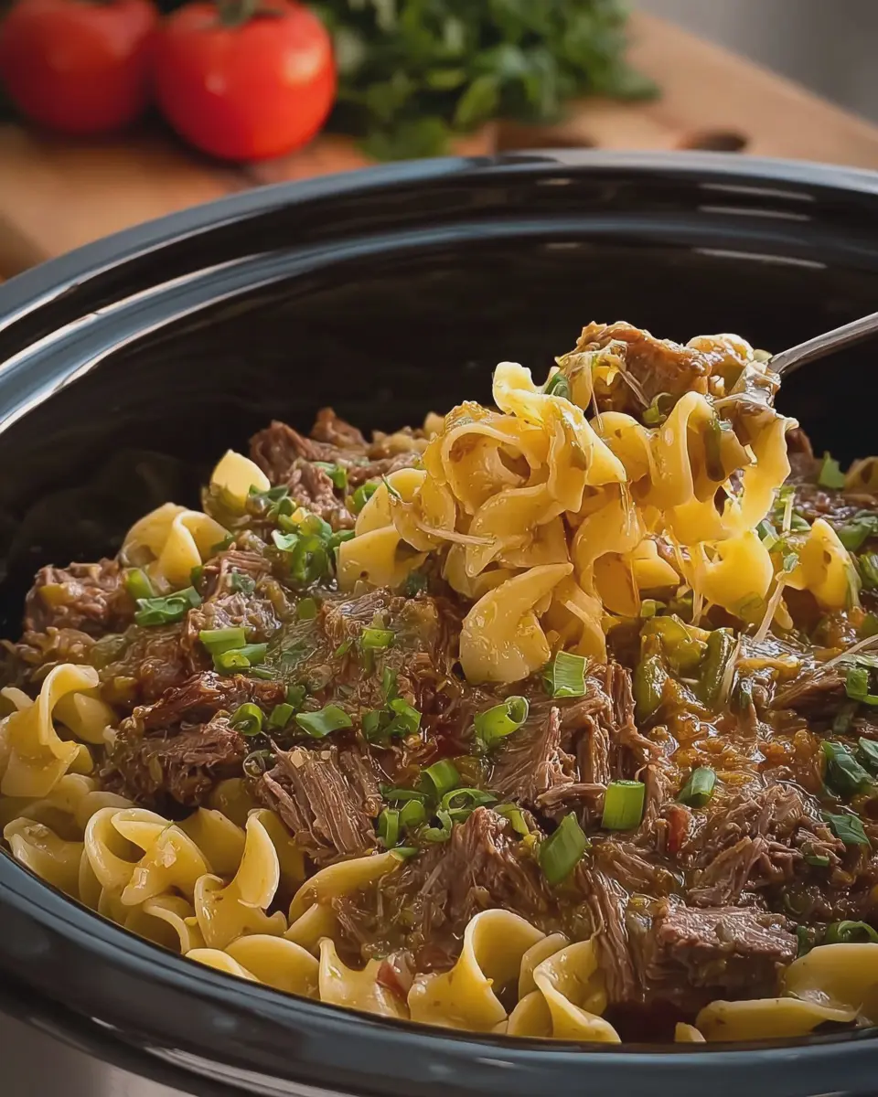 Crock Pot Mississippi Beef Noodles: Easy Comfort Food Delight