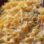 Slow Cooker Amish Sour Cream Noodles