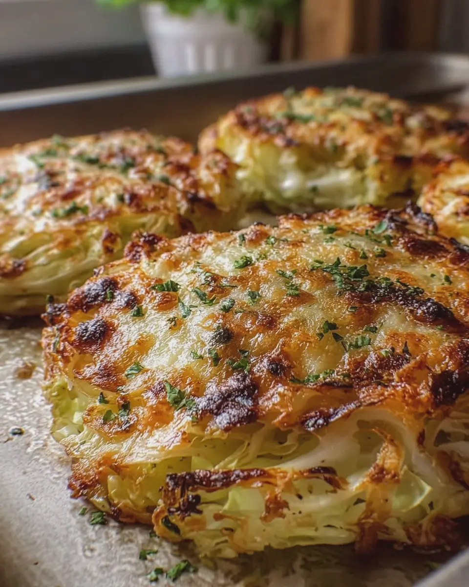 Cheesy Baked Cabbage Steaks: Indulgent Flavor with Turkey Bacon