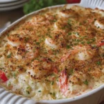 Creamy Crab and Shrimp Au Gratin