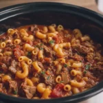 Slow Cooker 4 Ingredient Poor Mans Goulash