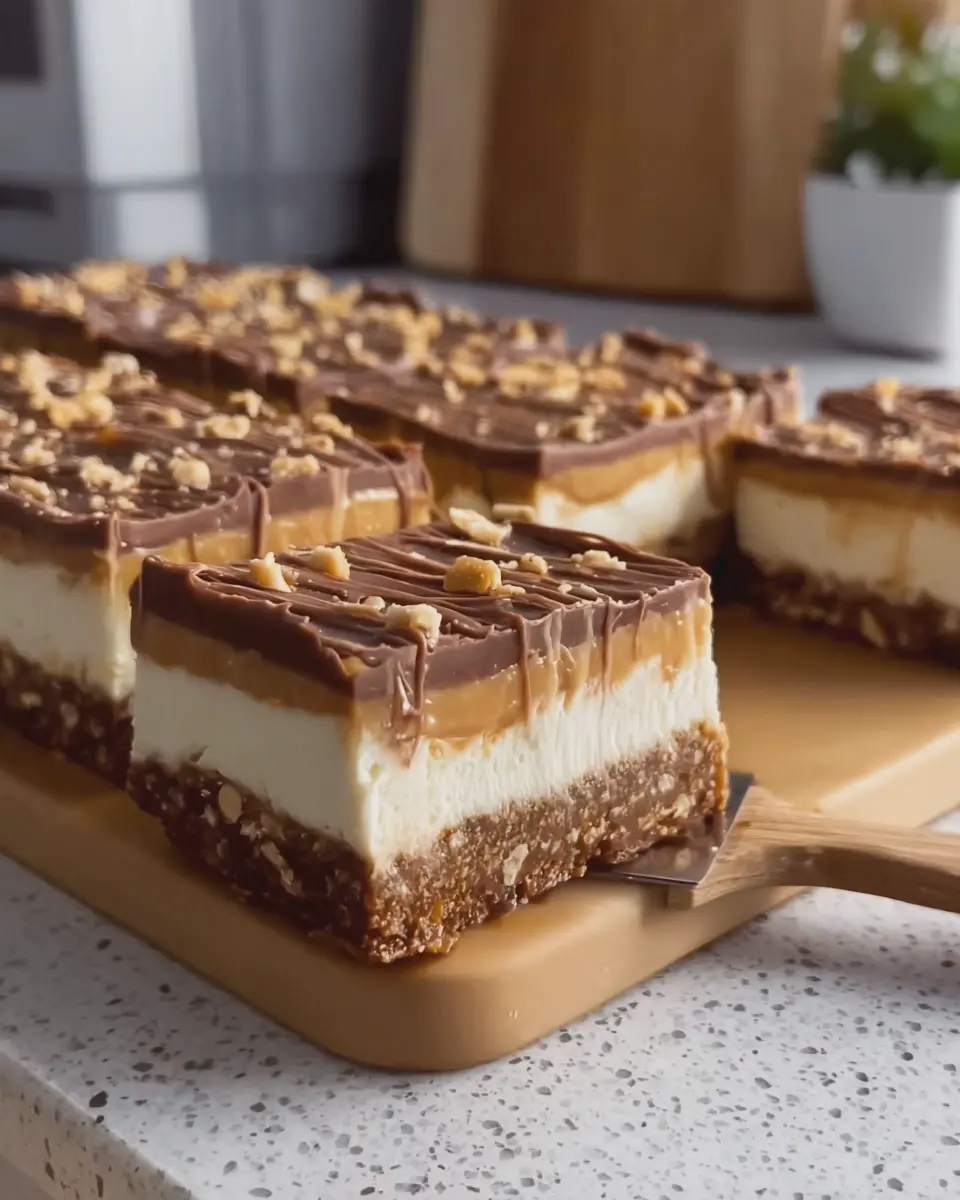 No-Bake Snickers Cheesecake Bars: Easy Indulgence for Everyone