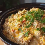 Crockpot Cheesy Chicken and Rice