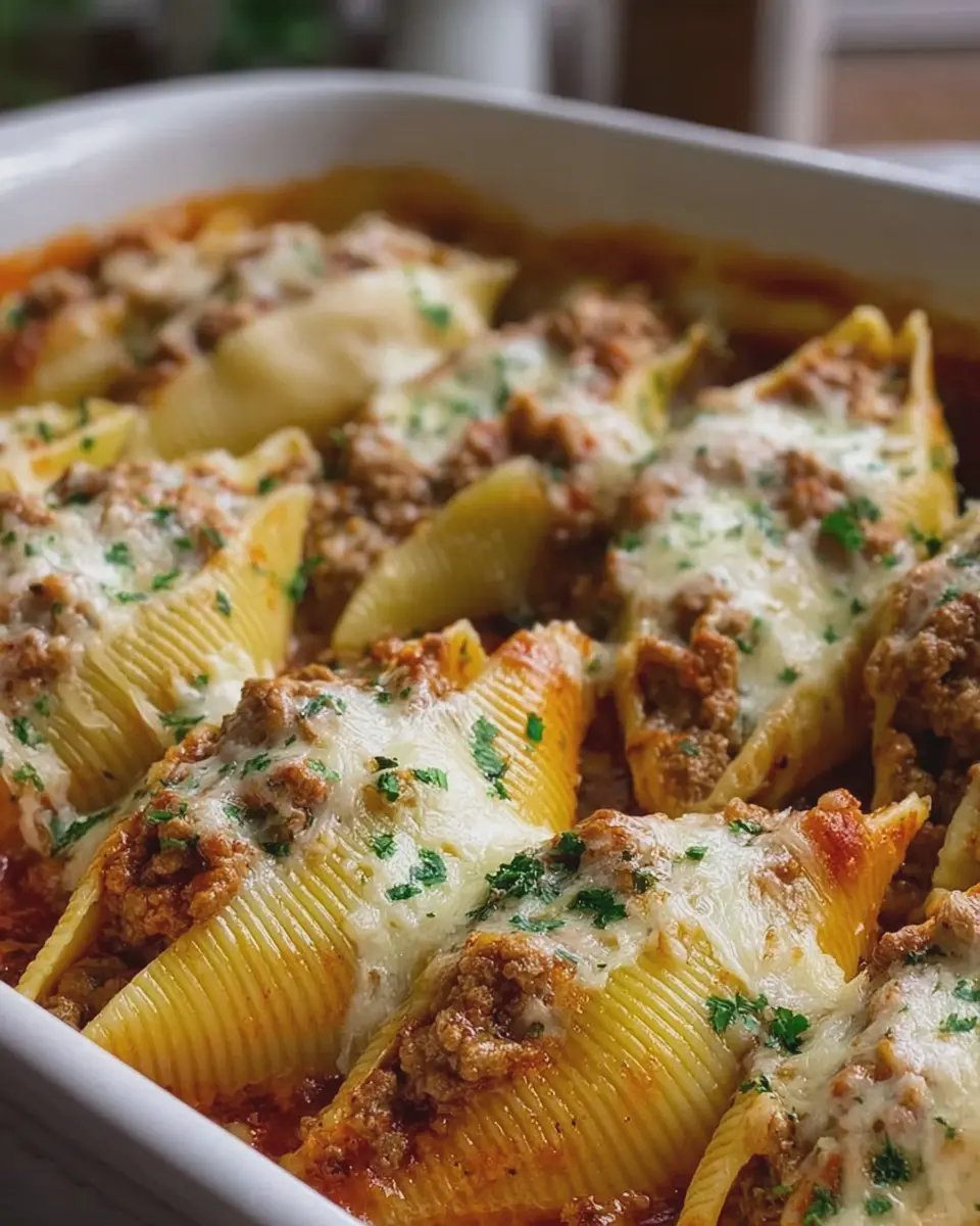 Cheesy Beef Stuffed Shells: A Creamy Indulgence for Dinner