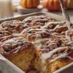 Pumpkin Cinnamon Roll Bake
