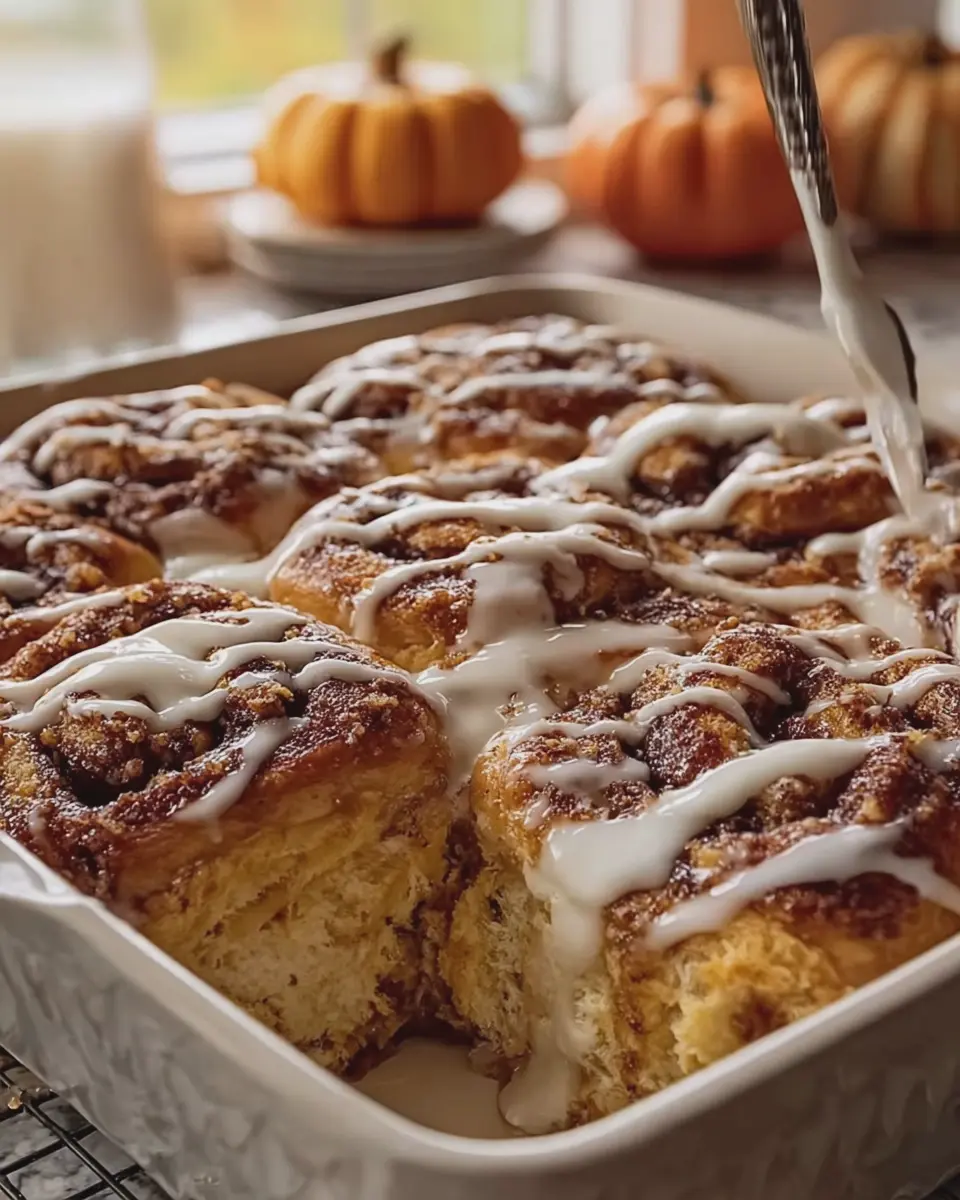 Pumpkin Cinnamon Roll Bake: Easy Fall Recipe for Cozy Mornings