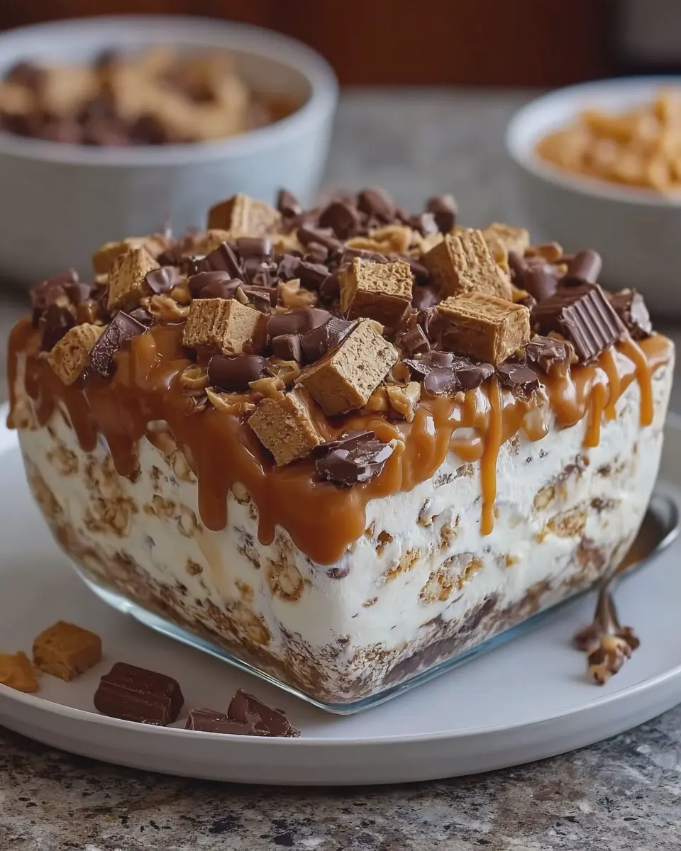 Snickers Caramel Fluff Dessert: The Indulgent No-Bake Treat