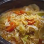 Slow Cooker 4 Ingredient Cabbage and Onion Soup