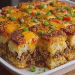 Cheeseburger Texas Toast Casserole