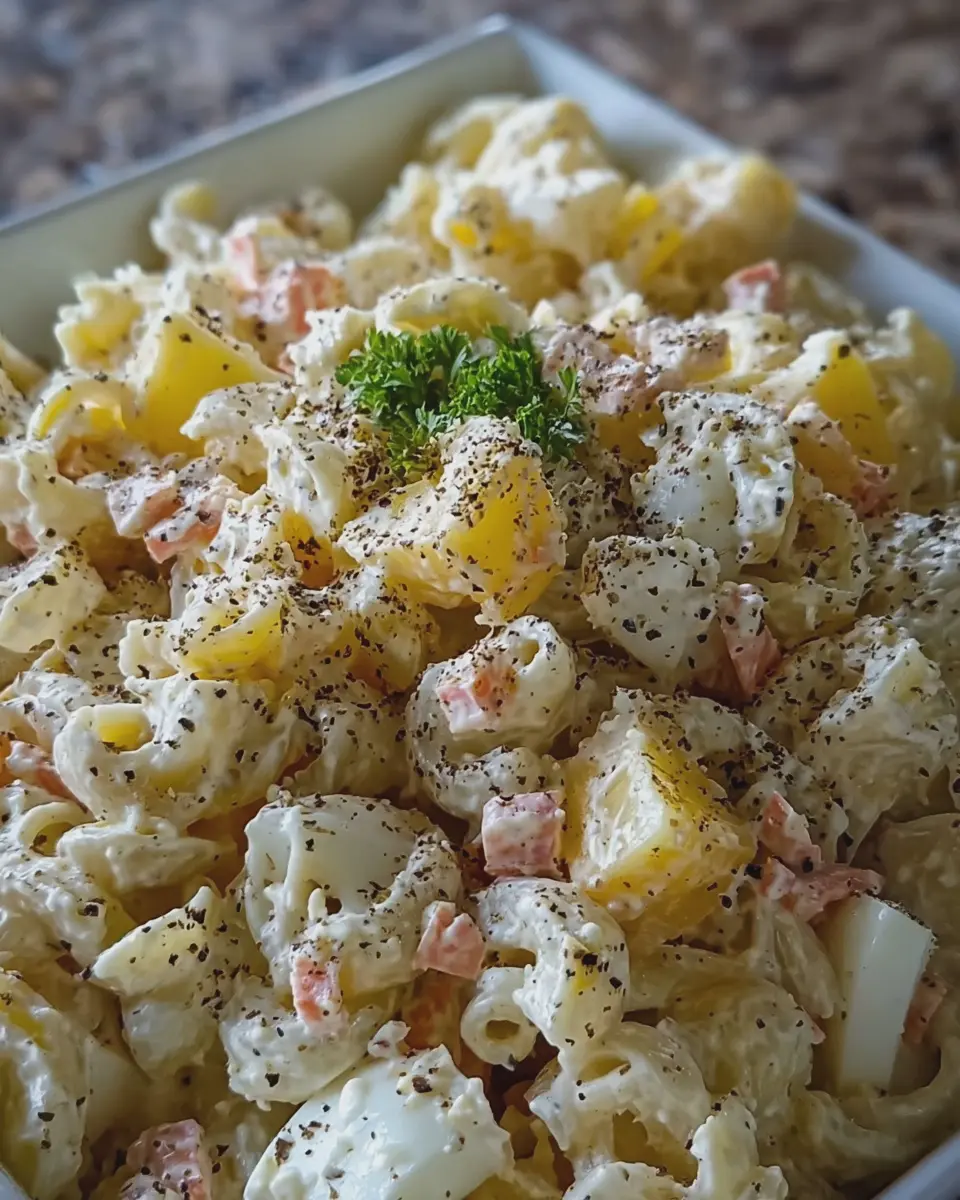 Hawaiian Potato Macaroni Salad: The Best Homemade Twist with Turkey Bacon