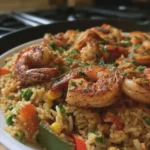 CAJUN CHICKEN AND SHRIMP RICE WITH MIXED VEGGIES
