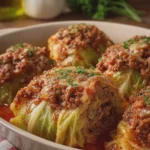 Best Cheesy Ground Beef Stuffed Cabbage