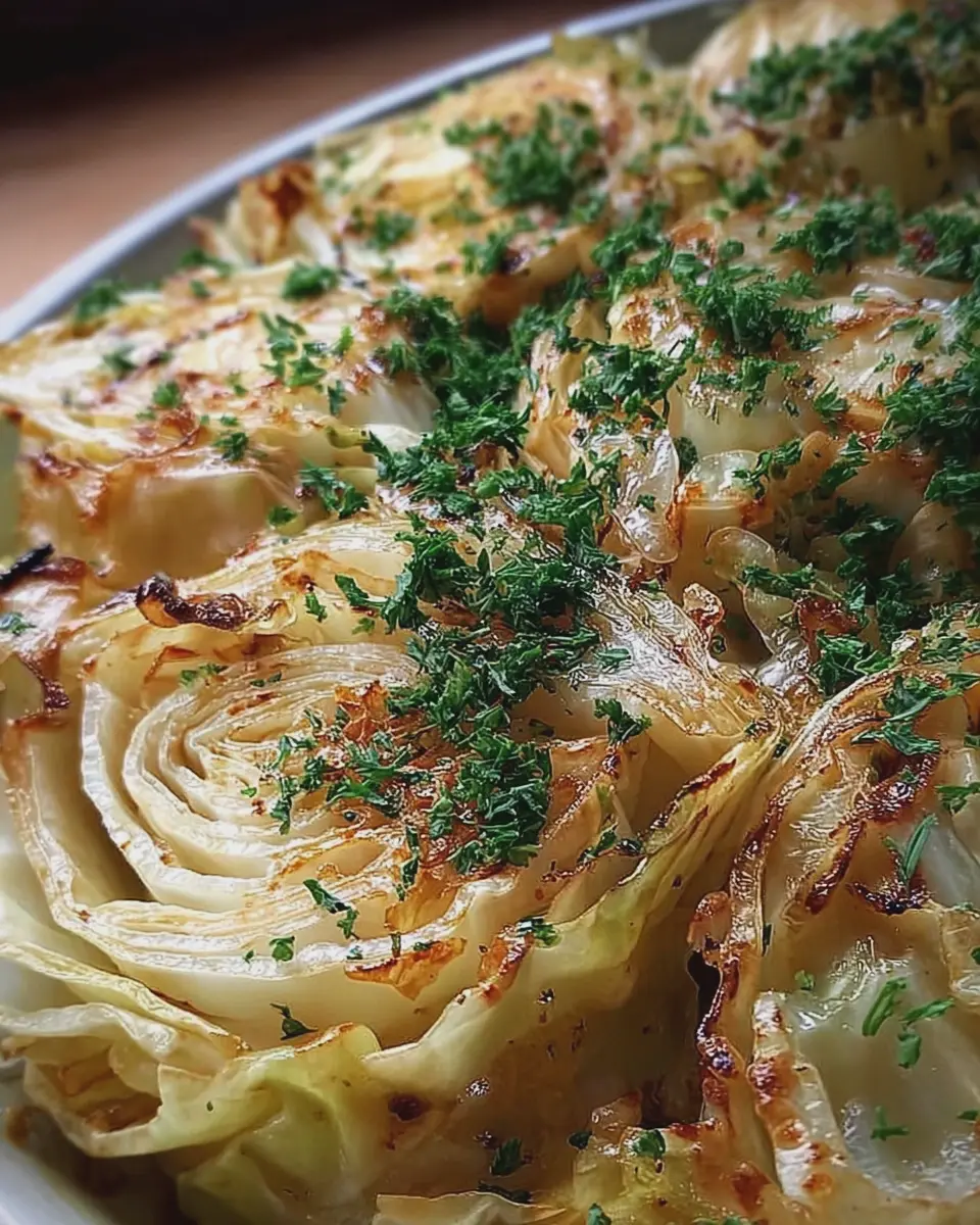 Garlic Butter Melting Cabbage with Turkey Bacon: A Cozy Delight