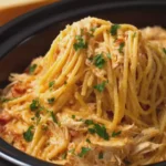 Crockpot Chicken Spaghetti