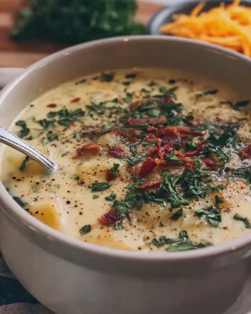 Creamy Potato Soup That Feels Like Home with Turkey Bacon Bliss