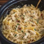 Slow Cooker Olive Garden Chicken Pasta