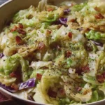 Skillet Cabbage with Turkey Bacon Grease