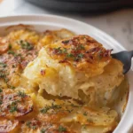 Slow Cooker Cheesy Scalloped Potatoes