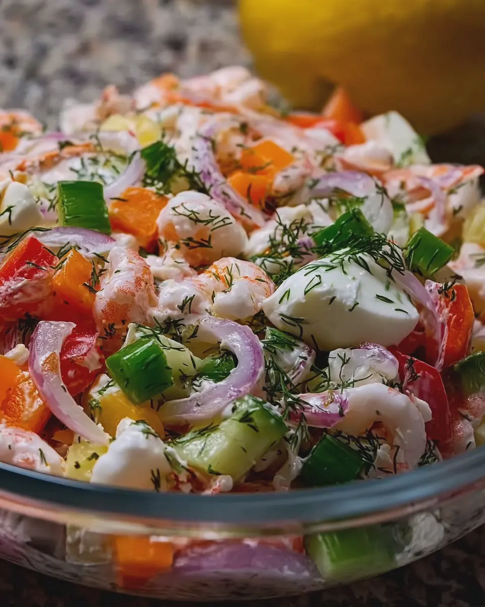 Seafood Salad Delight: Easy Recipe with Turkey Bacon Twist