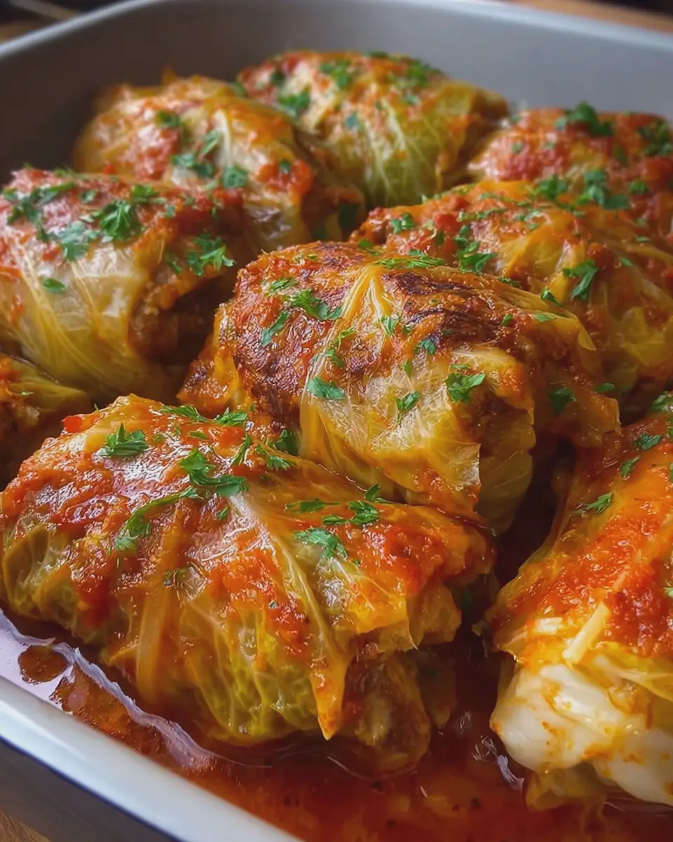 Stuffed Cabbage Rolls: Easy Turkey Bacon and Chicken Ham Delight