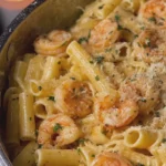 Creamy Lemon Garlic Shrimp Pasta
