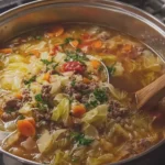 Hamburger Cabbage Soup
