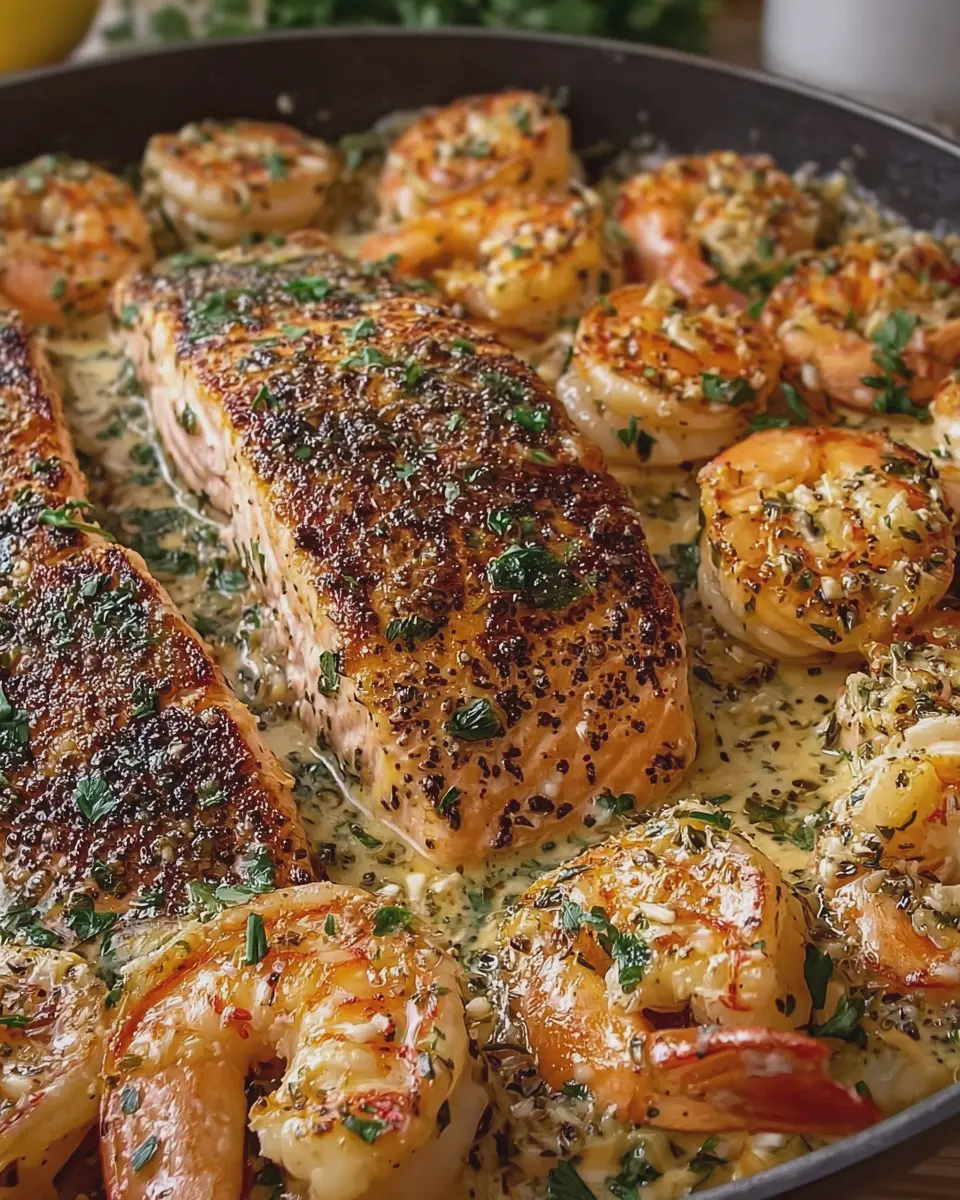 Creamy Garlic Butter Shrimp: Indulgent Seared Salmon Recipe