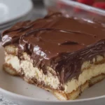 No Bake Chocolate Eclair Cake